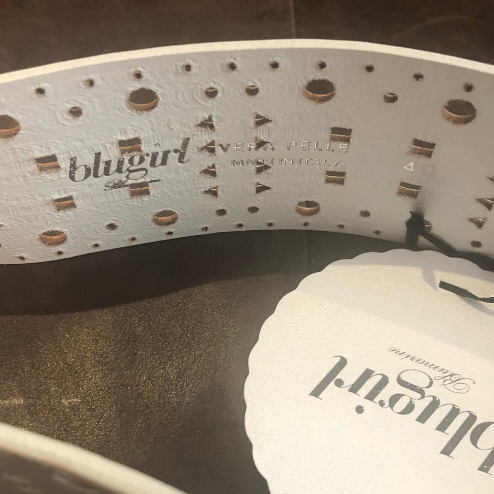 Blugirl by Blumarine white leather belt IT 40